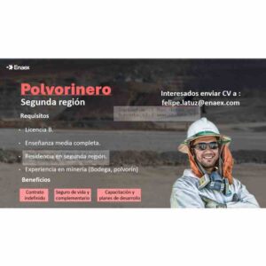 Polvorinero Segunda Región Enaex