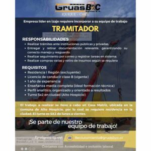 Tramitador Administrativo Alto Hospicio