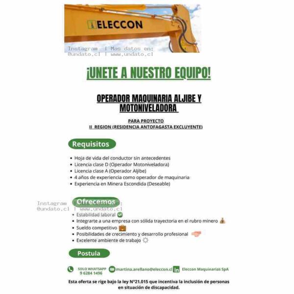 Operador de Maquinaria Minera