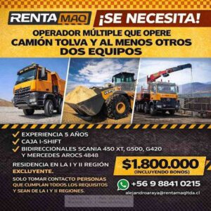 Operador Múltiple para Camión Tolva