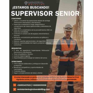Supervisor Senior de Sondaje