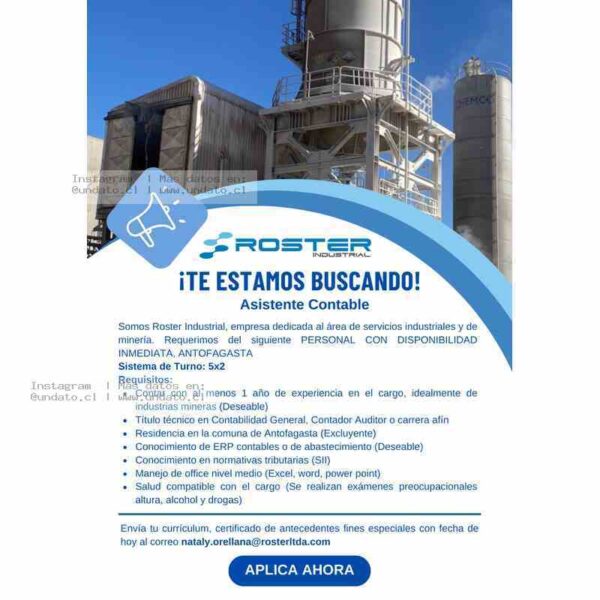 Asistente Contable – Antofagasta