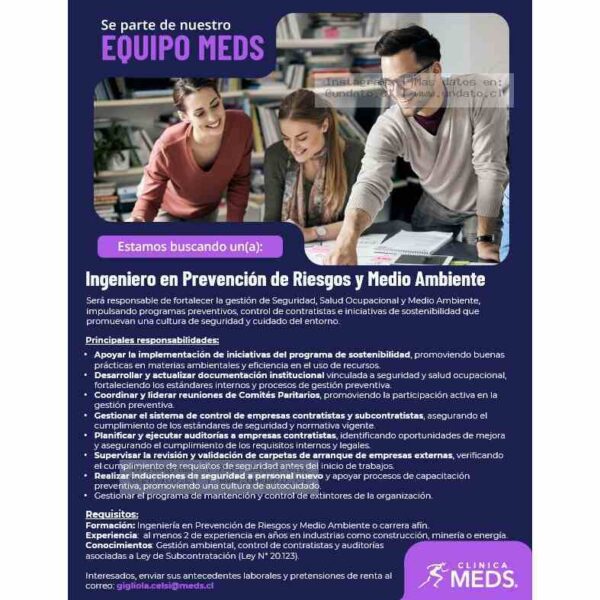Ingeniero en Prevención de Riesgos y Medio Ambiente
