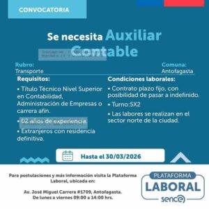 Auxiliar Contable Antofagasta
