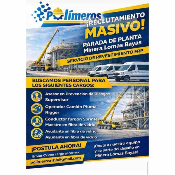 Reclutamiento Minera Lomas Bayas