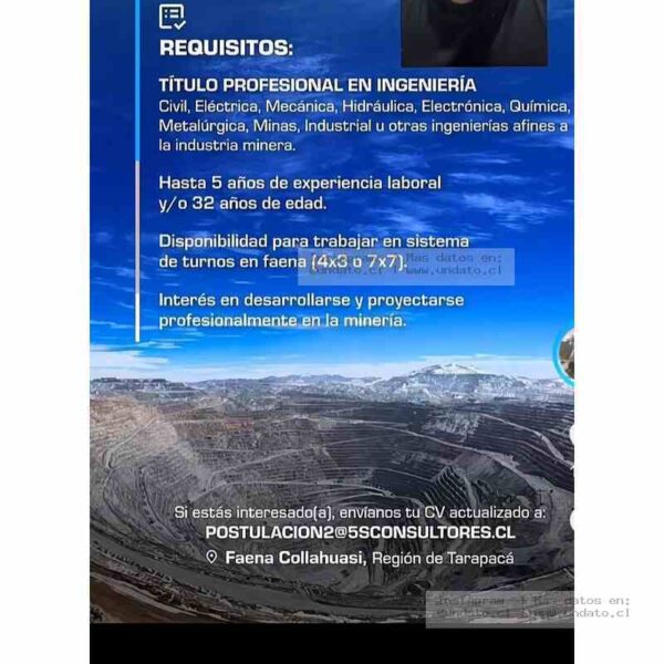 Ingeniería para Faena Minera Collahuasi
