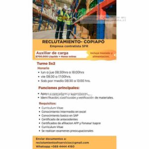 Auxiliar de Carga Copiapó