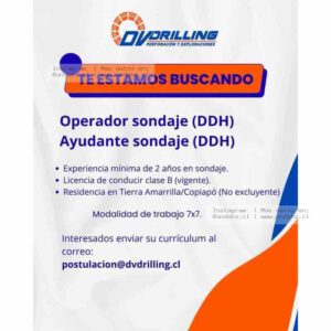Operador Sondaje y Ayudante DDH 7x7