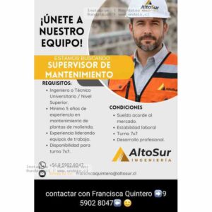 Supervisor de Mantenimiento