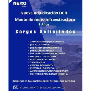 Nueva Adjudicación DCH Mantenimiento Infraestructura