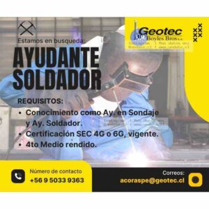Ayudante y Soldador – Geotec