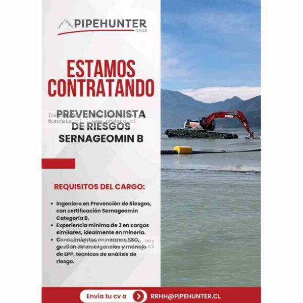Prevencionista de Riesgos Sernageomin B